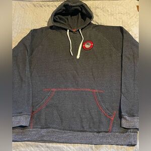 Troy Lee Designs hoodie mens large pre-owned condition gray/red‎